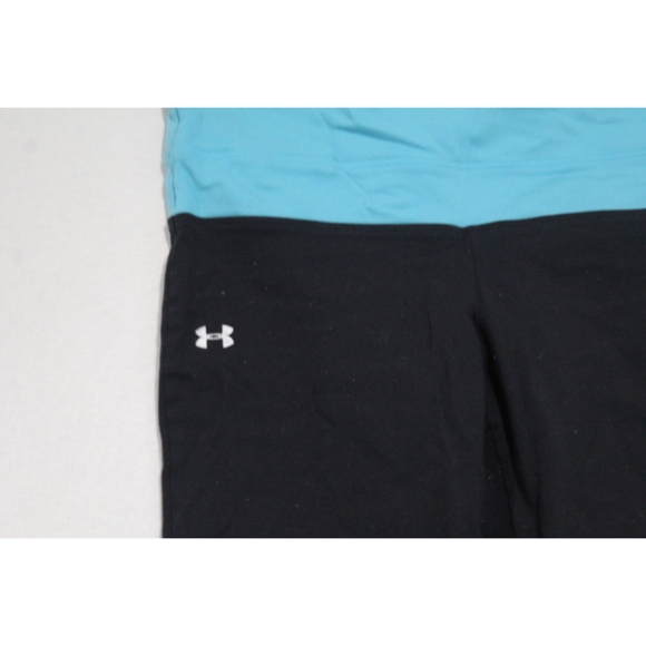 Under Armour Women Black Blue Leggings Heatgear Size Meduim - Picture 3 of 10